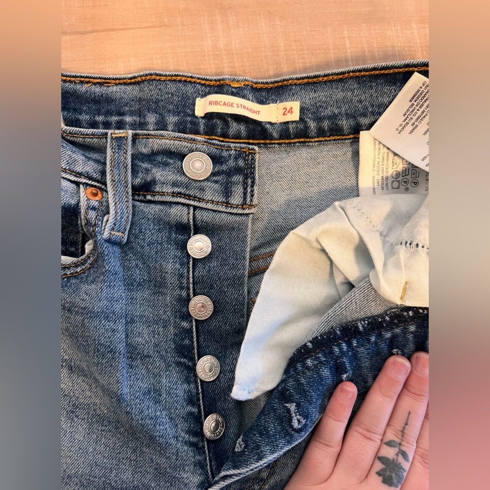 Levi's High Rise Blue Jeans - Picture 2 of 4